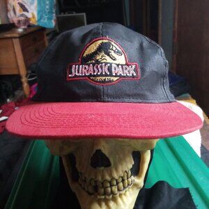 Vintage Jurassic Park Two Tone Snap Hat Cap